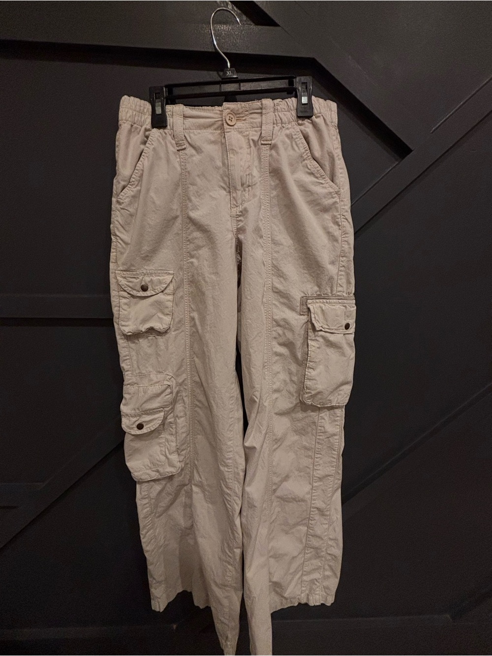 Urban Outfitters Beige Cargo Pants with Utility Pockets